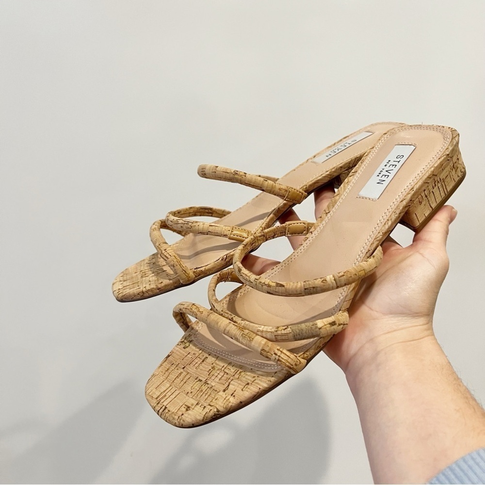 NWT Steve Madden Nude Block Sandal